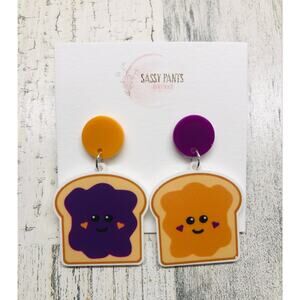 Peanut Butter & Jelly Earrings NEW